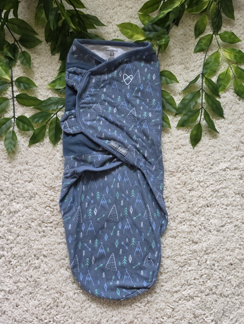 Baby Boy Mountains & Arrows Swaddle (3-6 Months)